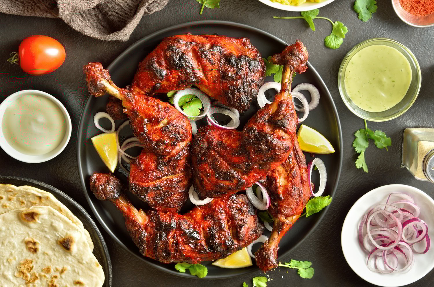 Indian style tandoori chicken